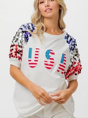 Bibi USA Sequin Top